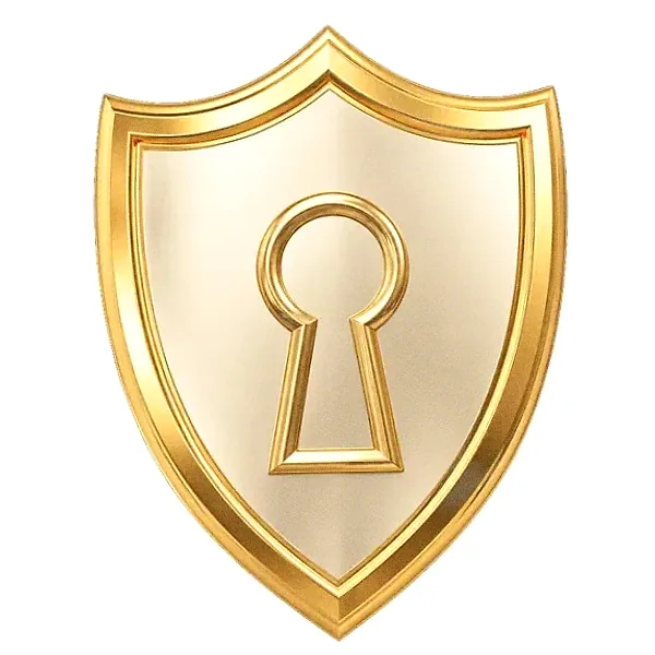 Shield with keyhole — Kingdom
