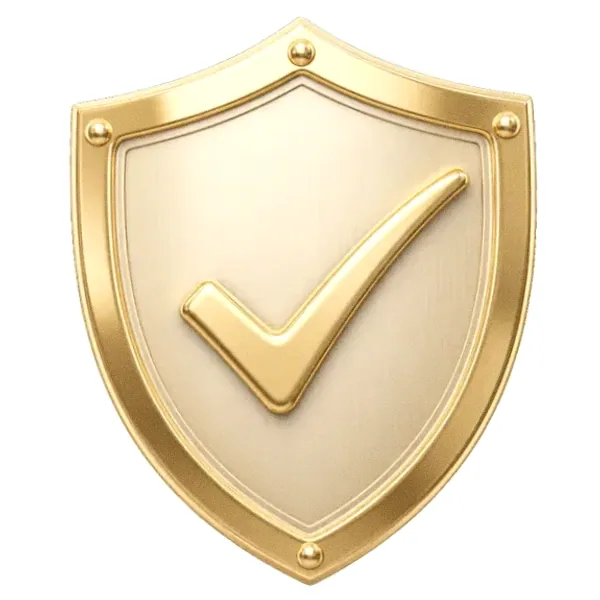 Checkmark shield — Kingdom