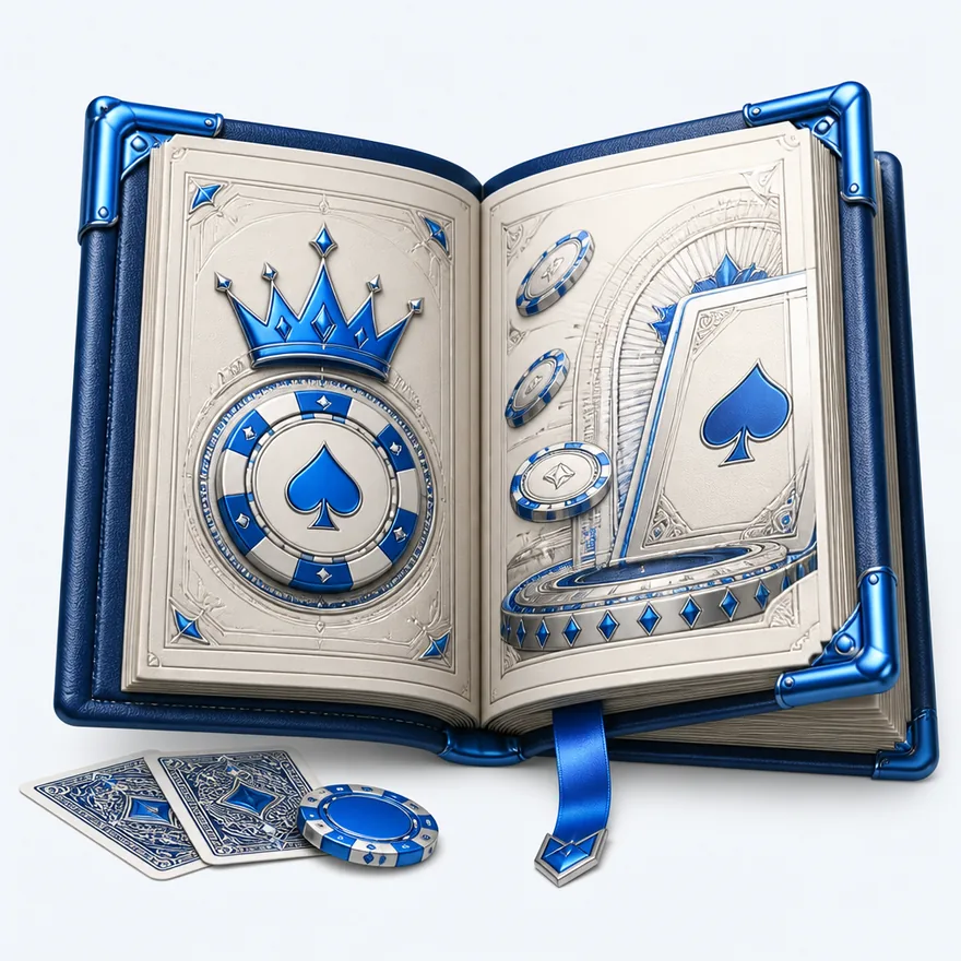 Open rulebook with cards — Kingdom
