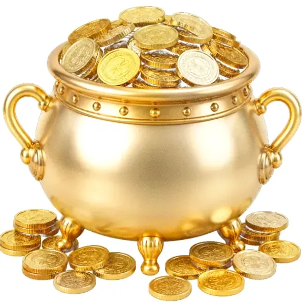 Coin-filled cauldron — Kingdom