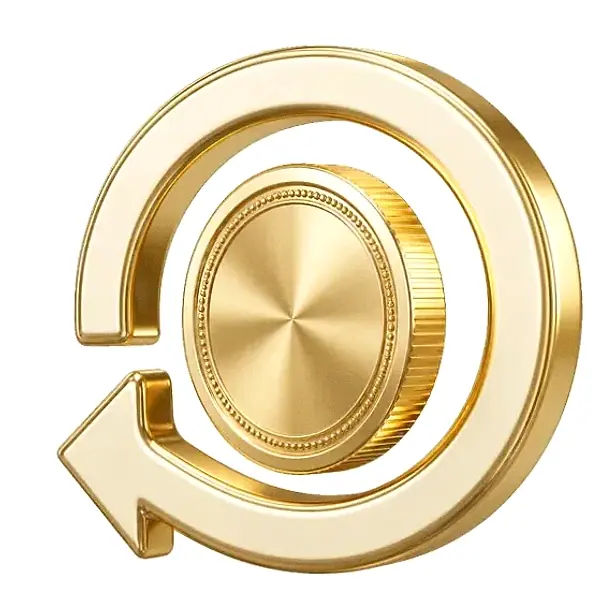 Coin with circular arrow — Kingdom