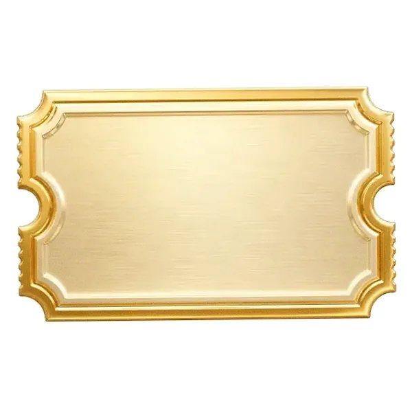Blank ticket plaque — Kingdom