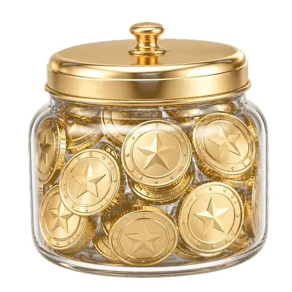 Coin-filled jar — Kingdom