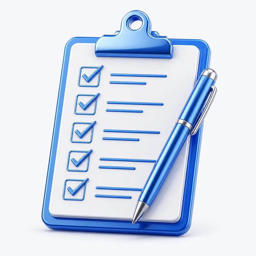 Clipboard checklist — Kingdom