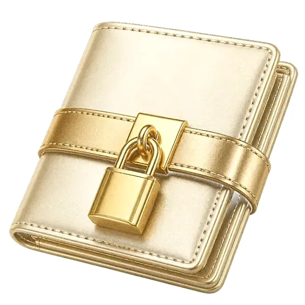 Locked leather wallet — Kingdom