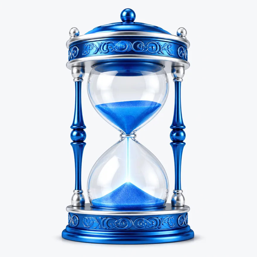 Ornate hourglass — Kingdom