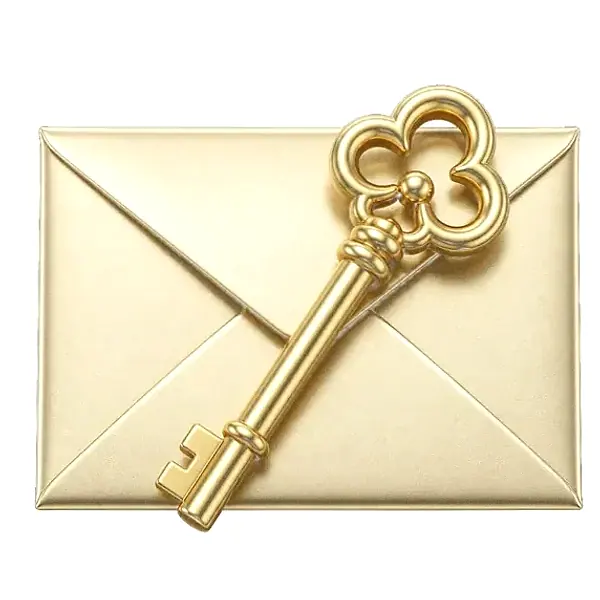 Key on envelope — Kingdom