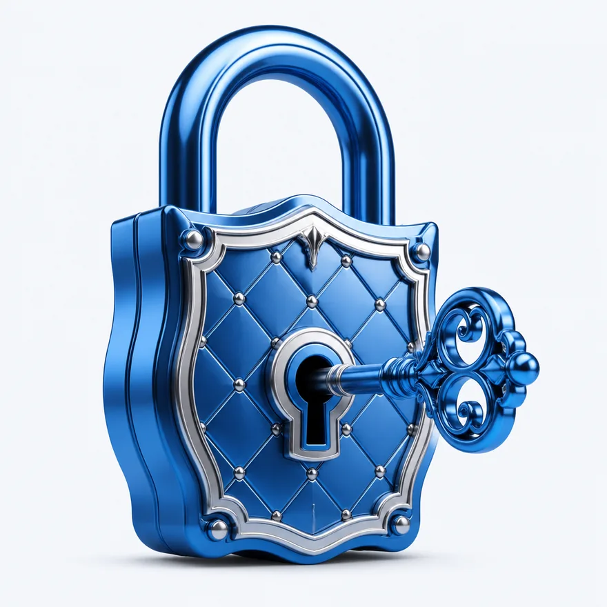 Padlock with key — Kingdom
