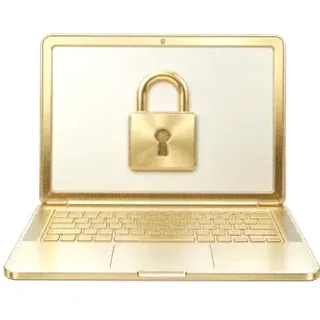Laptop with padlock — Kingdom